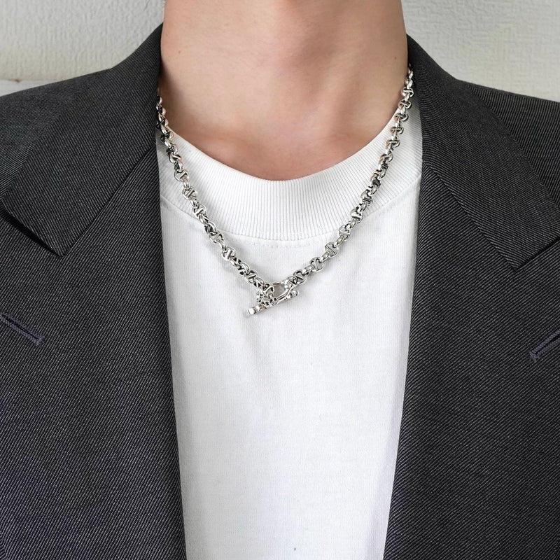 ホーセンブース 5MM OPEN-LINK シルバー925 ネックレス 105コマ