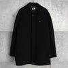ラコステ ロゴパッチ ウールコート ミドルコート ブラック