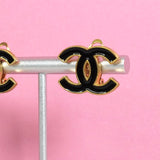 シャネル ココマーク イヤリング GP ブラック