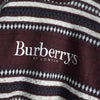 バーバリー ボーダー柄 ロゴ 刺繍 ニット ボルドー / グレー