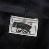ラコステ ロゴパッチ ウールコート ミドルコート ブラック