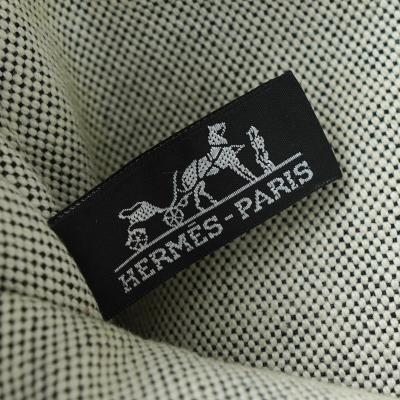 エルメス フールトゥPM キャンバス ハンドバッグ ホワイト / ブラック