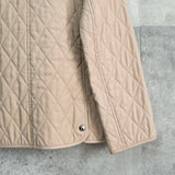 バーバリー キルティングジャケット ノバチェック裏地 ベージュ