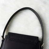 バレンシアガ BBロゴ ナイロン / レザー ワンショルダーバッグ ハンドバッグ ブラック