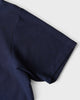 アクネ ストゥディオズ ロゴネック オーバーサイズ Tシャツ ネイビー メンズ