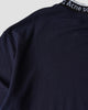 アクネ ストゥディオズ ロゴネック オーバーサイズ Tシャツ ネイビー メンズ