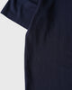 アクネ ストゥディオズ ロゴネック オーバーサイズ Tシャツ ネイビー メンズ