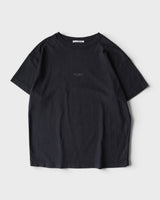 アクネ ストゥディオズ ロゴ オーバーサイズ Tシャツ ブラック メンズ