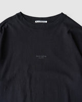 アクネ ストゥディオズ ロゴ オーバーサイズ Tシャツ ブラック メンズ