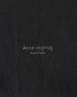 アクネ ストゥディオズ ロゴ オーバーサイズ Tシャツ ブラック メンズ