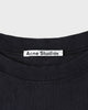 アクネ ストゥディオズ ロゴ オーバーサイズ Tシャツ ブラック メンズ