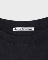 アクネ ストゥディオズ ロゴ オーバーサイズ Tシャツ ブラック メンズ