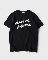 メゾン キツネ 筆記体ロゴ Tシャツ Mサイズ ブラック メンズ