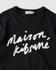 メゾン キツネ 筆記体ロゴ Tシャツ Mサイズ ブラック メンズ