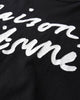 メゾン キツネ 筆記体ロゴ Tシャツ Mサイズ ブラック メンズ