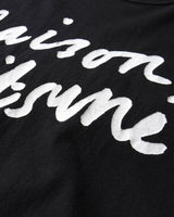 メゾン キツネ 筆記体ロゴ Tシャツ Mサイズ ブラック メンズ