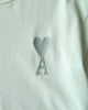 アミパリ アミ パリス ハートロゴ オーバーサイズ Tシャツ パステルグリーン Mサイズ メンズ