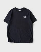 メゾン キツネ 筆記体ロゴ Tシャツ ブラック XLサイズ メンズ