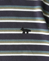 メゾン キツネ フォックス ボーター 鹿子 Tシャツマルチカラー Lサイズ メンズ