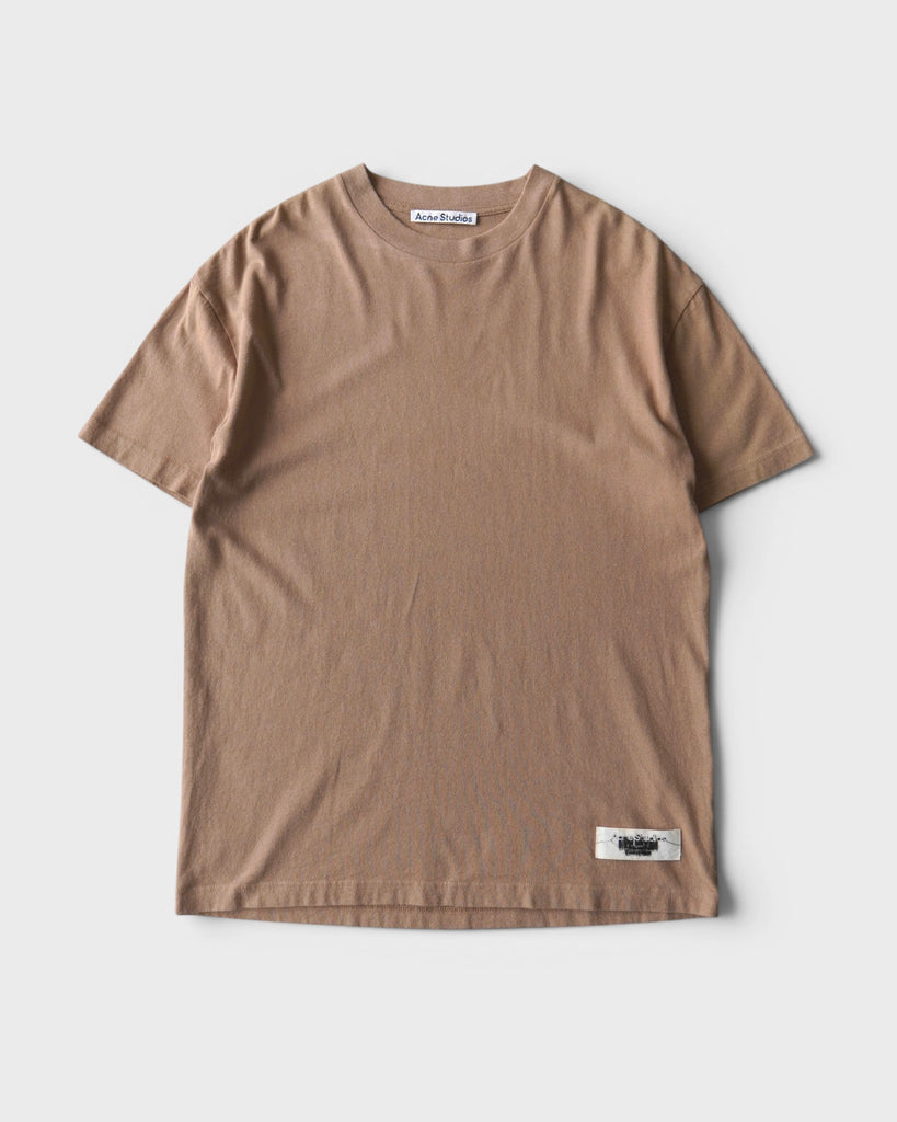 アクネ ストゥディオズ インサイドアウト ロゴパッチ Tシャツ ベージュ メンズ