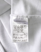 メゾン キツネ 筆記体ロゴ 半袖ポロシャツ ホワイト