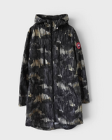 カナダグース カモ柄 フーデッド ナイロンジャケット グレー XS レディース