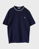 フレッドペリー ヴィンテージ リブネック 鹿子 Tシャツ ネイビー サイズ40 メンズ レディース