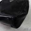 プラダ ナイロン / レザー ハンドバッグ トライアングルロゴ ブラック