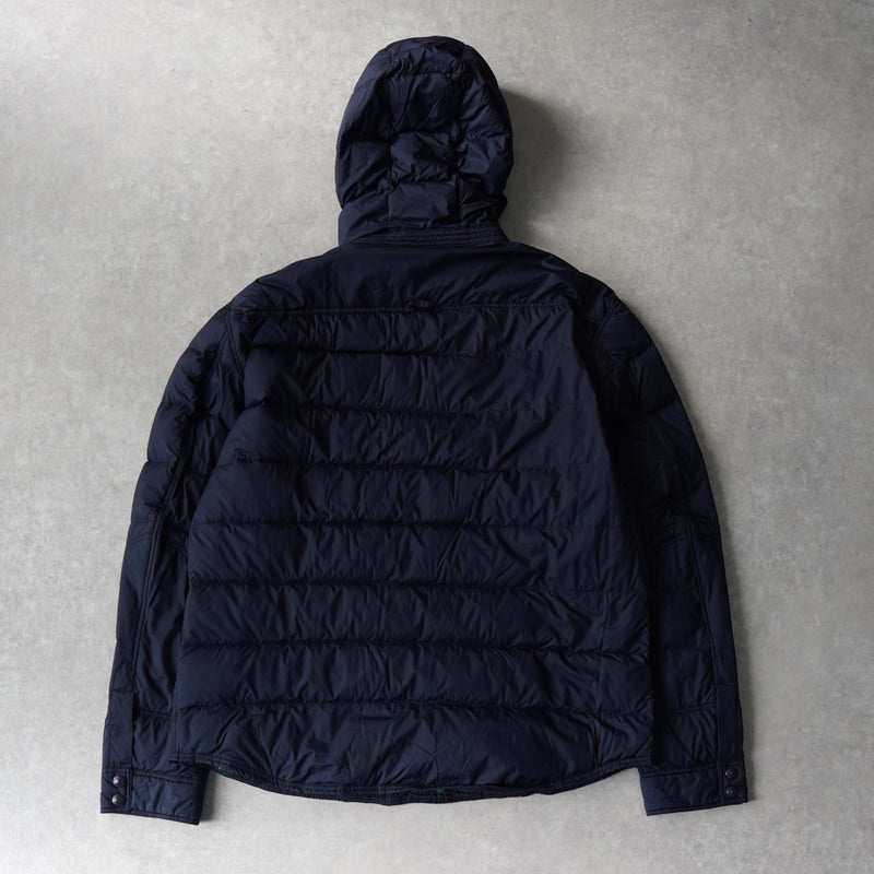 ポロ ラルフローレン ロゴプレート ダウンジャケット ネイビー
