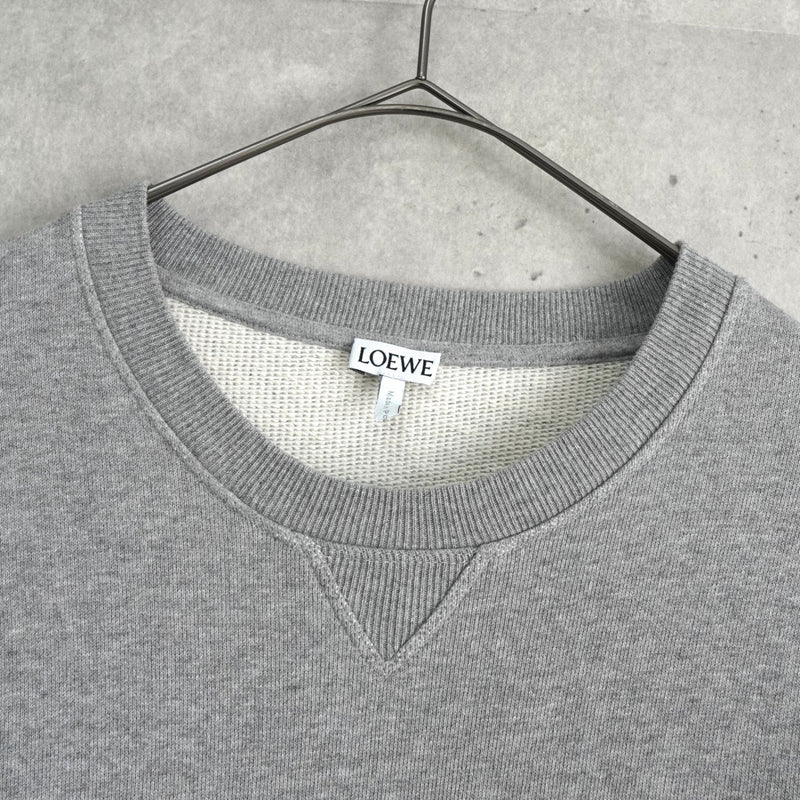 ロエベ アナグラム 刺繍 スウェット グレー
