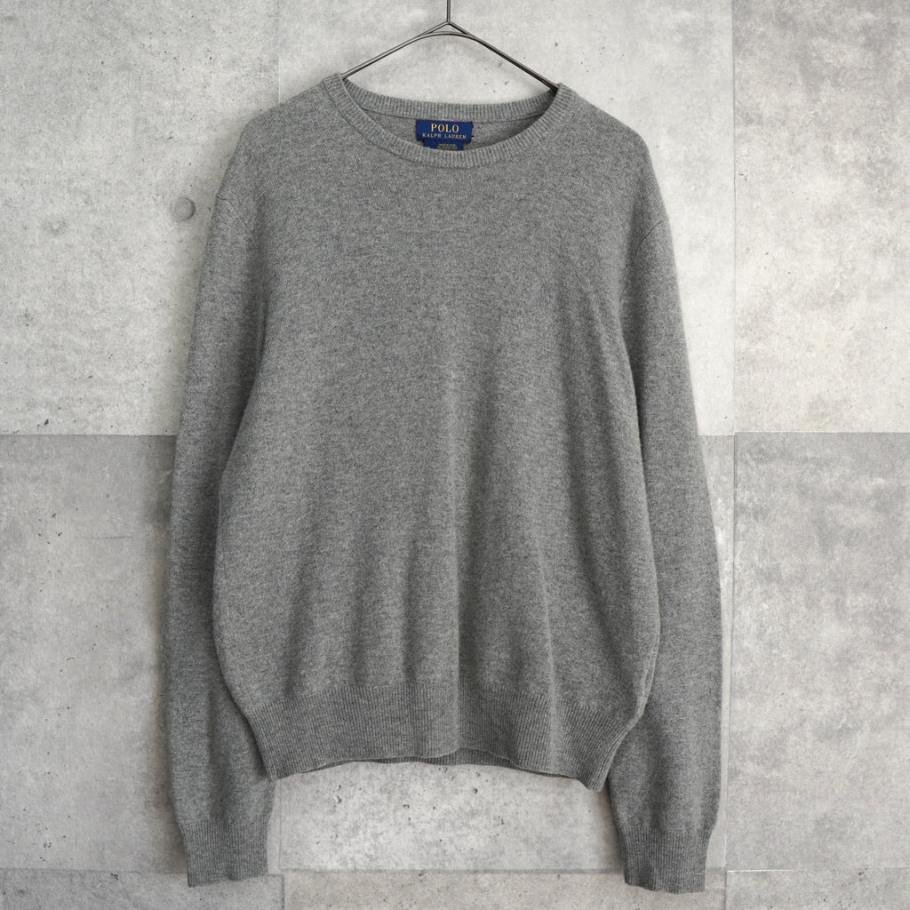 ポロ ラルフローレン ポニーロゴ ニット グレー