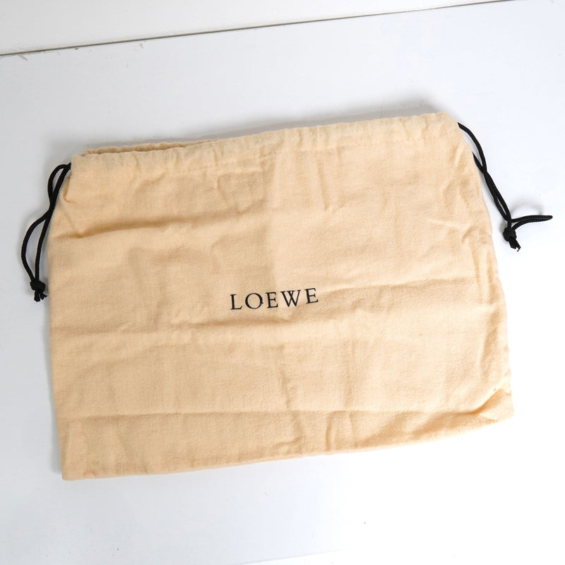 ロエベ ロゴ レザー ミニバッグ アクセサリーポーチ ブラック