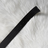 ディーゼル ロゴ レザー ベルト 80 / 32 ブラック / シルバー