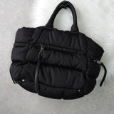 プラダ ナイロン キルティング 2way ハンドバッグ ショルダーバッグ トライアングルロゴ ブラック