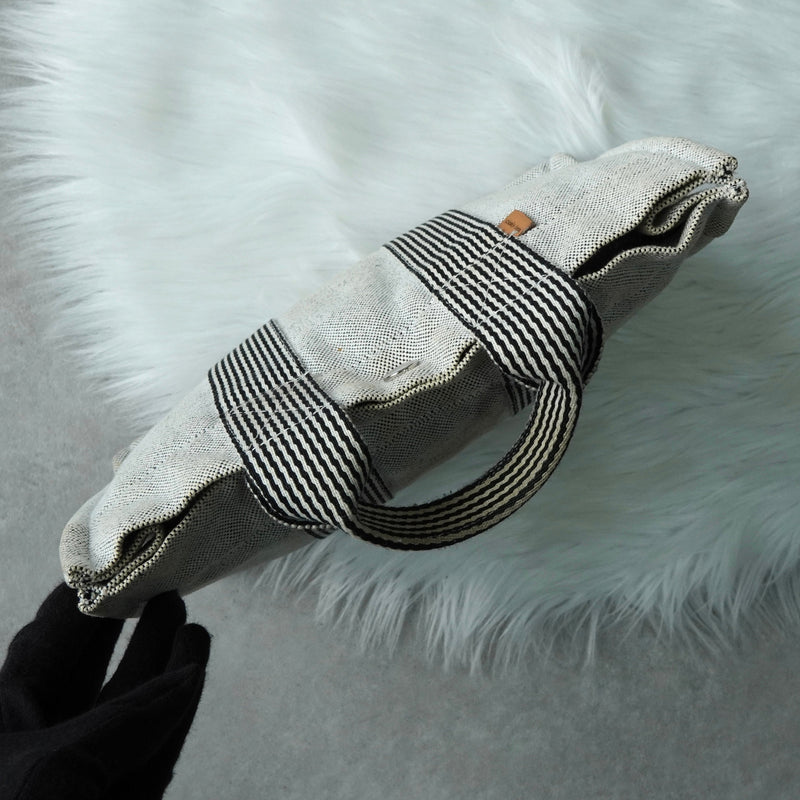 エルメス フールトゥPM キャンバス ハンドバッグ ホワイト / ブラック