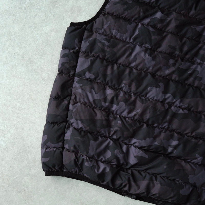 ポロ ラルフローレン カモ柄 ダウンベスト ブラック / グレー