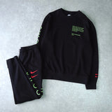 ナイキ DOUBLE SWOOSH ロゴ セットアップ スウェット スウェットパンツ ブラック