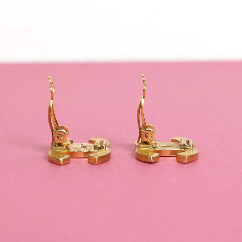 シャネル ココマーク イヤリング GP ブラック