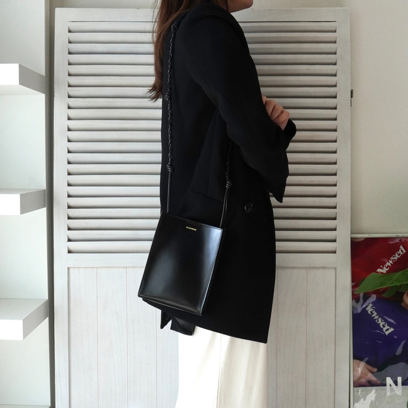 ジルサンダー タングル スモール レザー ショルダーバッグ ブラック