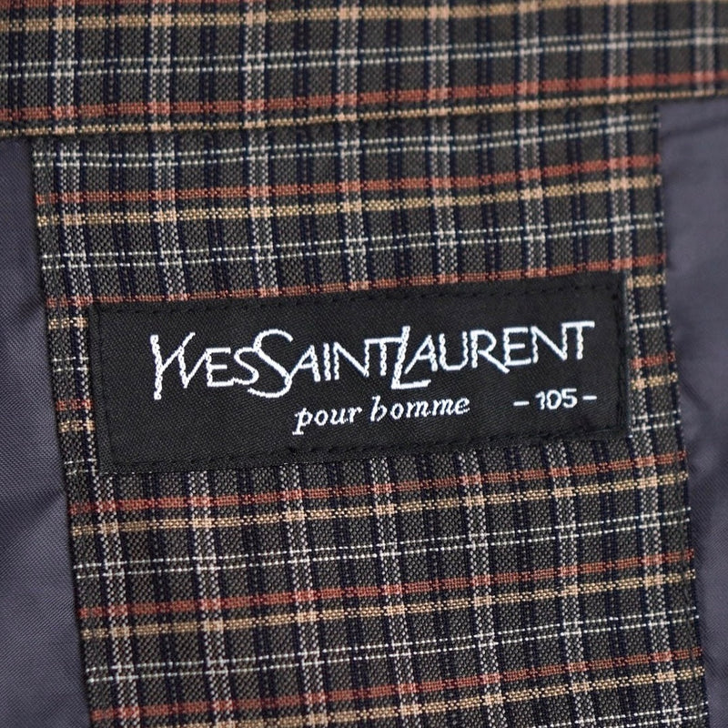 イヴサンローラン YSLロゴ ブルゾン グレー