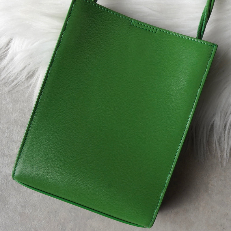 ジルサンダー タングル スモール レザー ショルダーバッグ グリーン