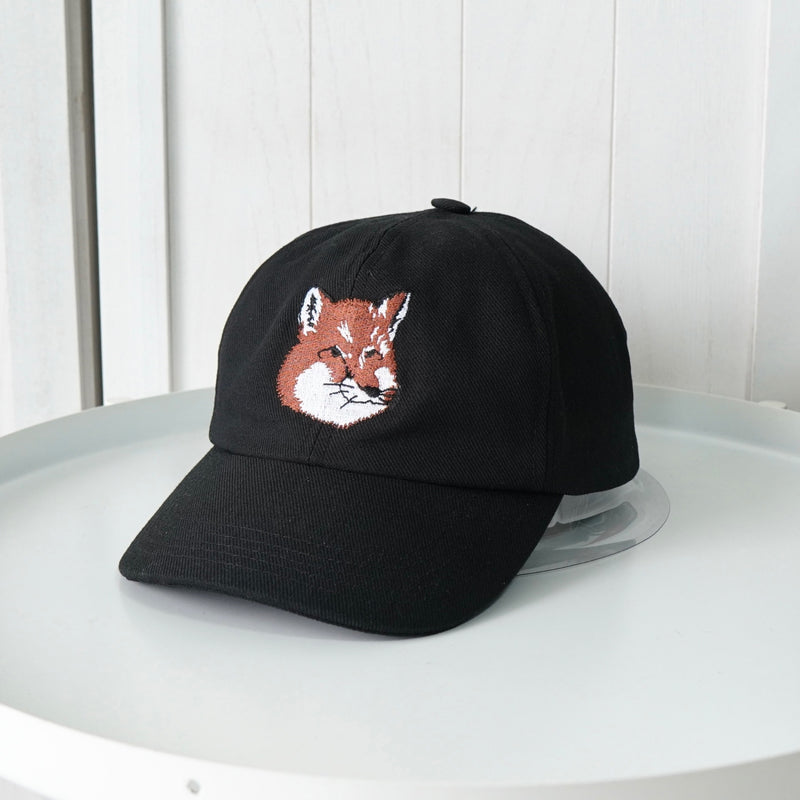 メゾン キツネ フォックスヘッド キャップ ブラック