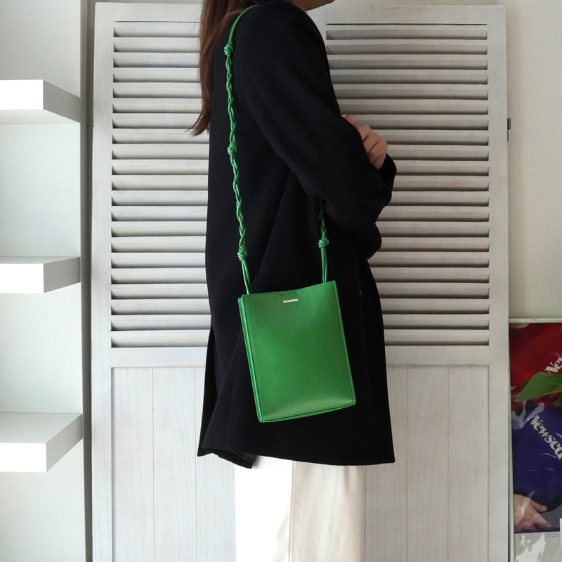 ジルサンダー タングル スモール レザー ショルダーバッグ グリーン