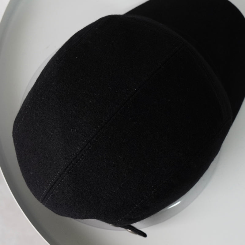 エルメス ライリー ドロップ カシミヤ100% キャップ ブラック