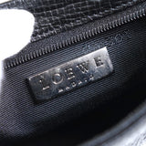 ロエベ ロゴ レザー ミニバッグ アクセサリーポーチ ブラック