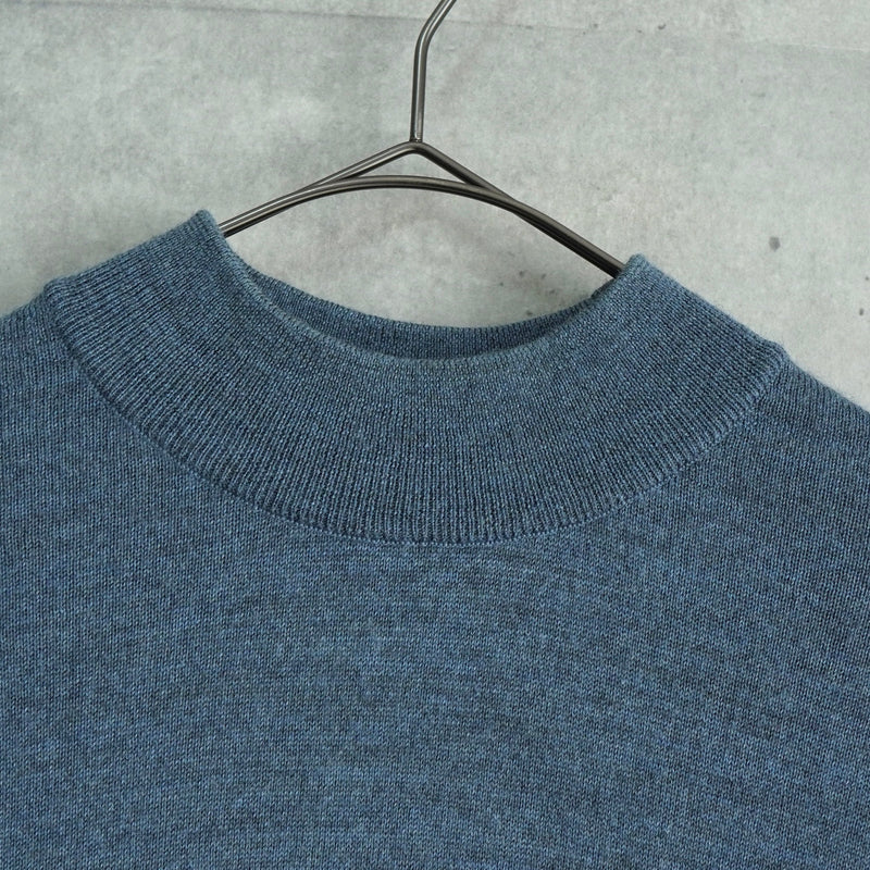 ジバンシィ 4Gロゴ モックネック ニット ブルー