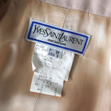 イヴサンローラン ロング丈 トレンチコート ピンクベージュ コート レディース