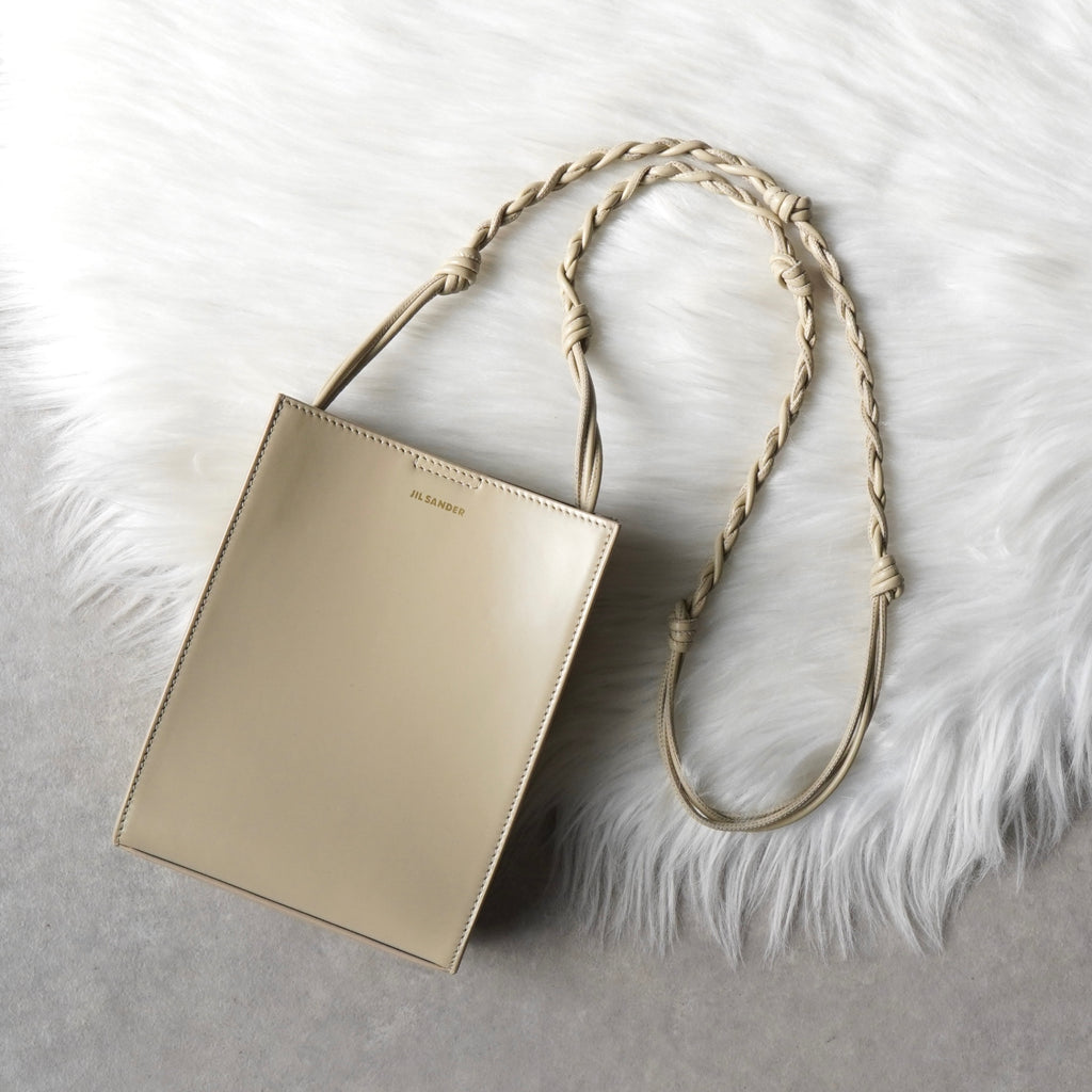 ジルサンダー タングル スモール レザー ショルダーバッグ ベージュ