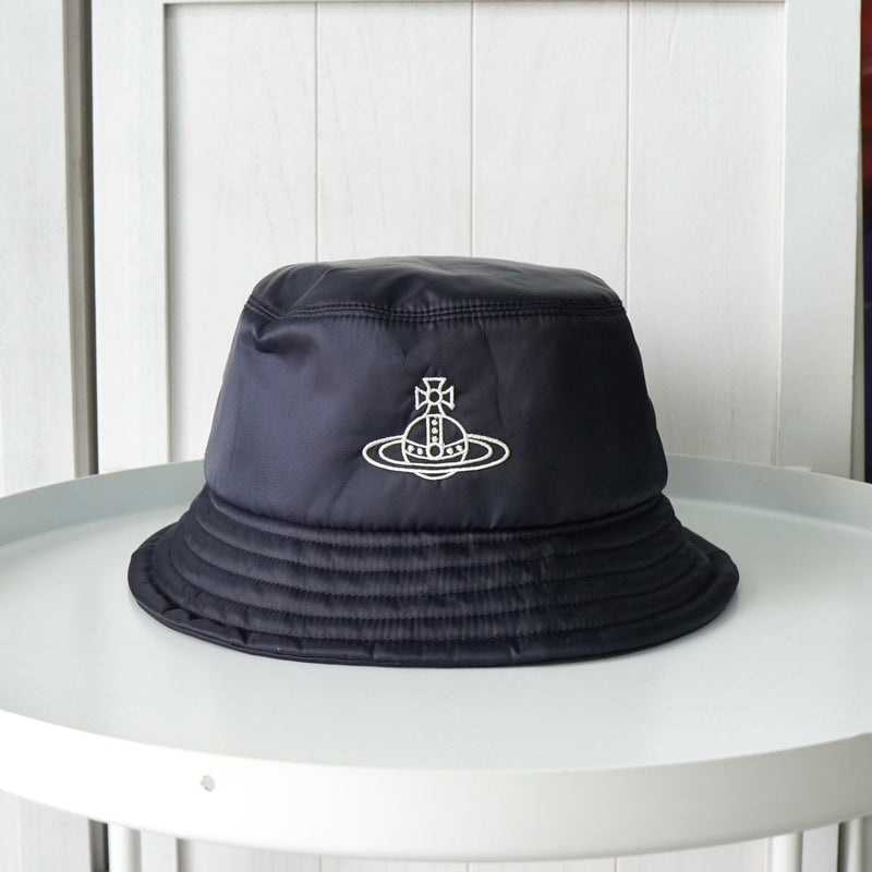 ヴィヴィアン ウエストウッド オーブ ナイロン バケットハット ネイビー