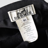 エルメス ライリー ドロップ カシミヤ100% キャップ ブラック